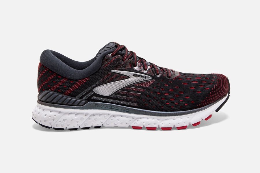 Zapatillas Running Brooks Transcend 6 Hombre Negras/Rojas Ofertas NFKT73618